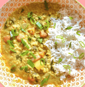 Masoor Dal Masala with Blended Vegetables